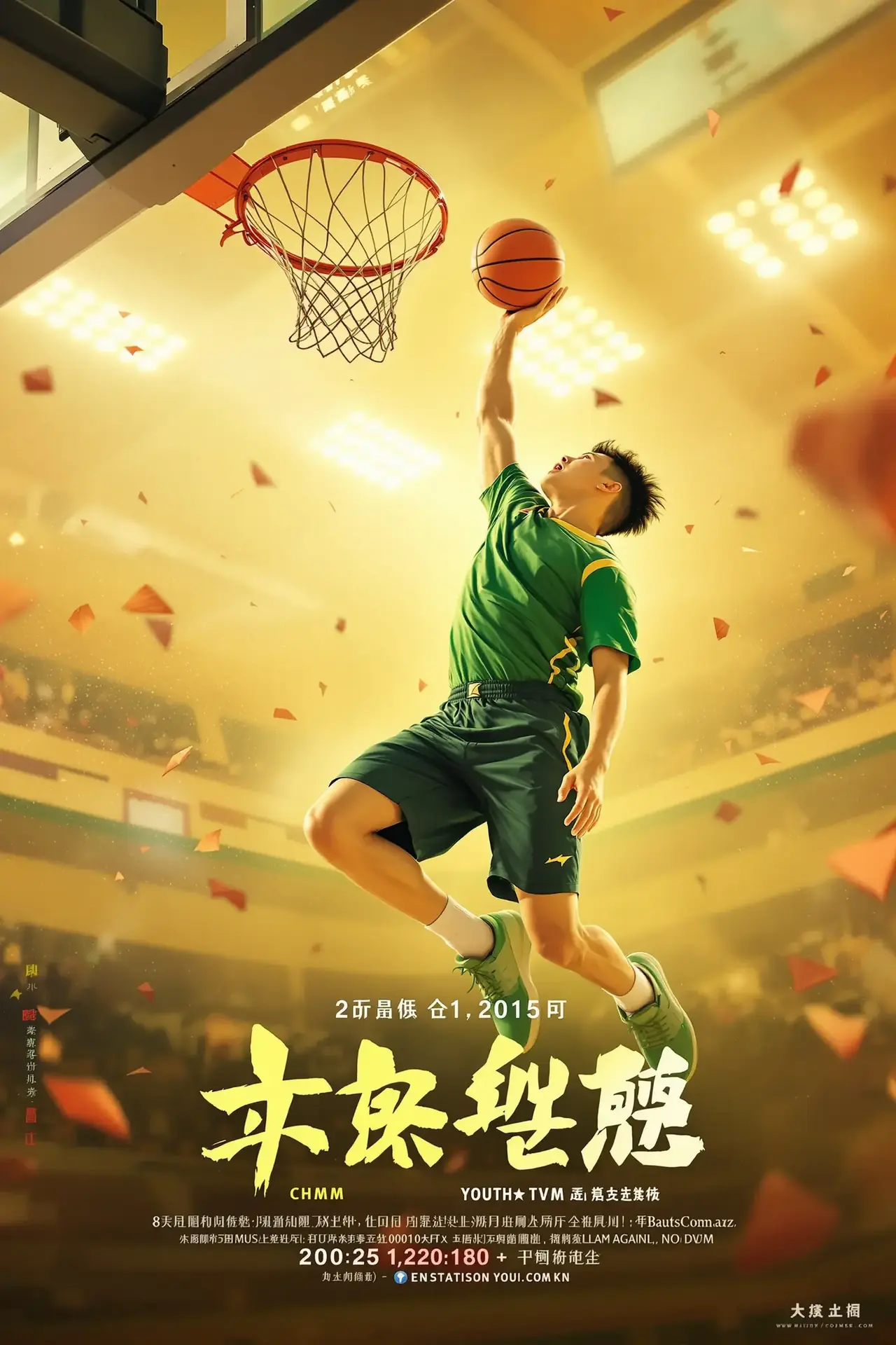 篮球场的风 竖版海报